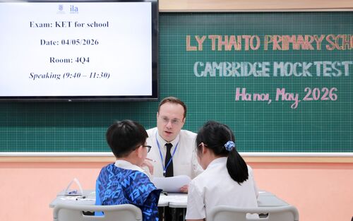 Trường Tiểu học tổ chức thành công hoạt động đánh giá năng lực tiếng Anh mô phỏng theo chuẩn Cambridge