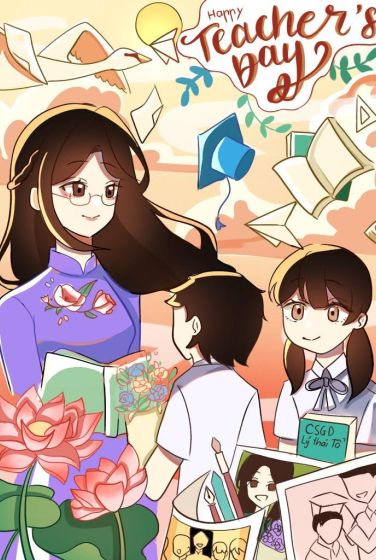 Thiết kế Poster tri ân thầy cô